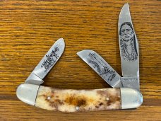 Standing Stone Cutlery "Red Man City" Limited Edition Pocketknife Japan SN#555