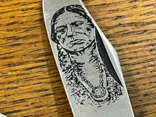 Standing Stone Cutlery "Red Man City" Limited Edition Pocketknife Japan SN#555
