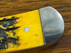 Standing Stone Cutlery SS0116SB Free Mason Trapper Folding Knife w/Jigged Orange Bone Scales