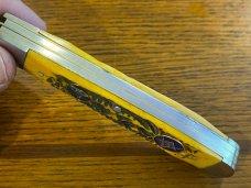Standing Stone Cutlery SS0116SB Free Mason Trapper Folding Knife w/Jigged Orange Bone Scales
