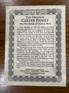 Standing Stone USA "Carter Family Museum" Limited Edition Trapper Knife SN#123