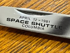 TSCO Space Shuttle Columbia Folding Knife w/Abalone Scales