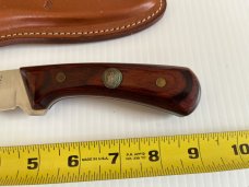 Western Cutlery Co Texas Rangers Commemorative Drop Point Hunting Knife W84