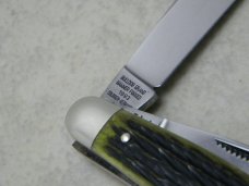 Bulldog Brand Solingen, Germany Green Bone Stockman Knife c.1993