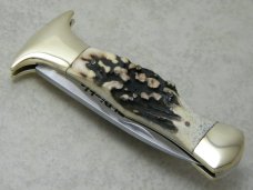 Parker Frost Surgical Steel Japan Stag El Diablo Lockback Dagger or Boot Knife