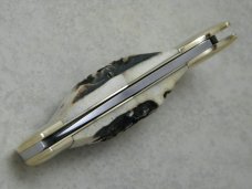 Parker Frost Surgical Steel Japan Stag El Diablo Lockback Dagger or Boot Knife