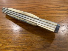 Parker Cut. Co. EK-14D/JK-14D S. C. Wragg Sheaf Island Works Replica Folding Bowie w/Damascus & Samb
