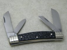 Boker Solingen Germany Tree Brand Rough Black 4 Blade 5464 Congress Knife