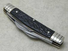 Boker Solingen Germany Tree Brand Rough Black 4 Blade 5464 Congress Knife