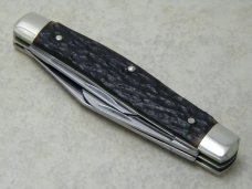 Boker Solingen Germany Tree Brand Rough Black 6066 Large Stockman Knife