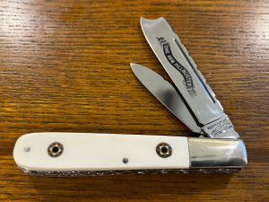 Parker Cut. Co. Customized One Arm Pillbuster Folding Knife w/Smooth Bone Scales