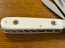 Parker Cut. Co. Customized One Arm Pillbuster Folding Knife w/Smooth Bone Scales