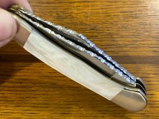 Parker Cut. Co. Customized Copperhead Folding Knife w/Mother of Pearl Scales