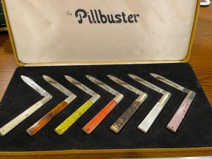 Parker Cut. Co. "The Pillbuster" Limited Edition Matched 7-Knife Set SN#258