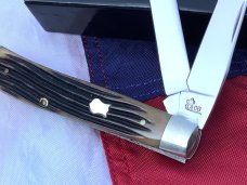 Queen *Dan Burke* 2007 Trapper MDL# 51T w/ Beautiful Winterbottom Bone Handles -MINT -NOS