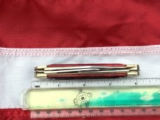 J A Henckels Stockman Pocket Knife w/ Red Bone Handles -NOS
