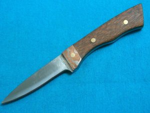 CUSTOM MOKUME GANE LEOPARDWOOD HUNTING SKINNING FIXED BLADE BUSHCRAFT SURVIVAL PATCH KNIFE KNIVES
