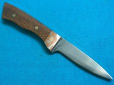 CUSTOM MOKUME GANE LEOPARDWOOD HUNTING SKINNING FIXED BLADE BUSHCRAFT SURVIVAL PATCH KNIFE KNIVES