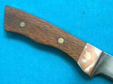 CUSTOM MOKUME GANE LEOPARDWOOD HUNTING SKINNING FIXED BLADE BUSHCRAFT SURVIVAL PATCH KNIFE KNIVES