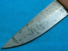 CUSTOM DAMASCUS LEOPARDWOOD HUNTING SKINNING FIXED BLADE BUSHCRAFT SURVIVAL KNIFE KNIVES OLD