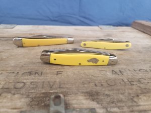 1960's-1970's Kabar pocket knives - Dog Head - Birds Eye - Slim Line