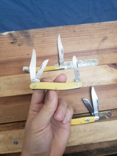 1960's-1970's Kabar pocket knives - Dog Head - Birds Eye - Slim Line