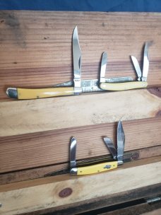 1960's-1970's Kabar pocket knives - Dog Head - Birds Eye - Slim Line