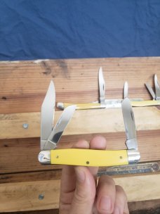 1960's-1970's Kabar pocket knives - Dog Head - Birds Eye - Slim Line