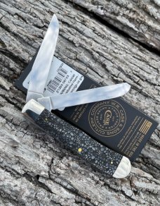 CASE XX ** SFO 2023 SMOOTH GRAY BONE LIZARD SKIN TRAPPER