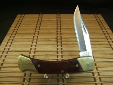 SCHRADE UNCLE HENRY LB7 BEAR PAW VINTAGE U.S.A. MADE FOLDING LOCKBACK POCKET KNIFE W/LEATHER SHEATH