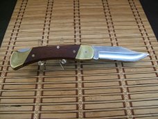 SCHRADE UNCLE HENRY LB7 BEAR PAW VINTAGE U.S.A. MADE FOLDING LOCKBACK POCKET KNIFE W/LEATHER SHEATH