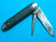VINTAGE LANDERS FRARY CLARK LF&C EQUAL END CIGAR HARNESS JACK FOLDING POCKET KNIFE KNIVES OLD AWL