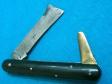 CIZ ITALY BUDDING GRAFTING FLORIST PRUNING PRUNER FOLDING POCKET KNIFE KNIVES OLD