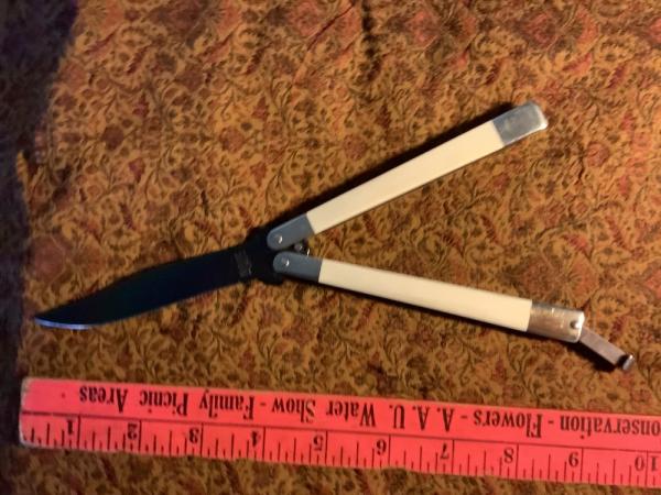 Butterfly Genuine Elephant Ivory Handles 