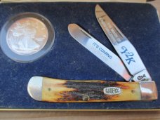 Case Stag Trapper and Silver Coin Y2K Set 