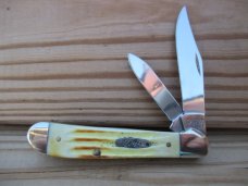Case XX Copperhead in second cut burnt natural bone