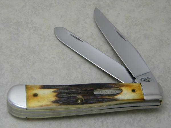 Case XX USA 7 Dot 1993 Stag 5254 SS Trapper Knife Case XX USA 7 Dot 1993 Stag 5254 SS Trapper Knife
