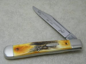 Case XX USA 1889-1989 Stag 5111 1/2 SS "Case XX Tested Centennial" Cheetah Knife