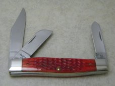 Case XX USA 1889-1989 Red Bone R6375 SS "Case XX Tested Centennial" Large Stockman Knife