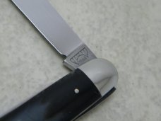 E Bruckmann Ohligs Solingen Germany Horn Gentleman's Corkscrew Knife - C. 1891-1956