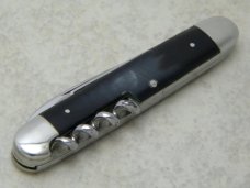 E Bruckmann Ohligs Solingen Germany Horn Gentleman's Corkscrew Knife - C. 1891-1956