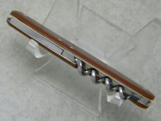 E Bruckmann Ohligs Solingen Germany Orange Corkscrew Utility Pen Knife - C. 1891-1956