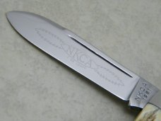 NKCA 1981 Club Knife (Made By Queen) Stag Cigar Pattern Knife