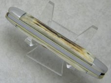 NKCA 1981 Club Knife (Made By Queen) Stag Cigar Pattern Knife