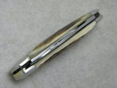 NKCA 1981 Club Knife (Made By Queen) Stag Cigar Pattern Knife