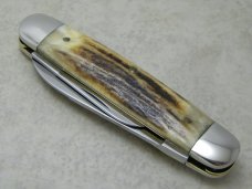 NKCA 1981 Club Knife (Made By Queen) Stag Cigar Pattern Knife