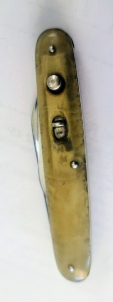 VINTAGE 1940 G SCHRADE KNIFE CO BPORT CT PRESTO DOUBLE BUTTON AUTO KNIFE