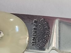 VINTAGE 1940 G SCHRADE KNIFE CO BPORT CT PRESTO BUTTON RELEASE AUTO KNIFE & LETTER OPENER