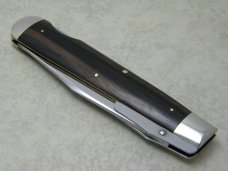 Schatt & Morgan Titusville Queen Steel Wood Swing Guard Lockback Knife 1993 ABCA 1 of 600