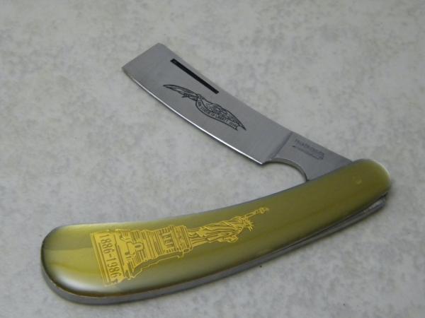 Parker Cut. Co. Surgical Steel Japan Eagle Brand Knives 1886-1986 Statue of Liberty Razor Knife Parker Cut. Co. Surgical Steel Japan Eagle Brand Knives 1886-1986 Statue of Liberty Razor Knife